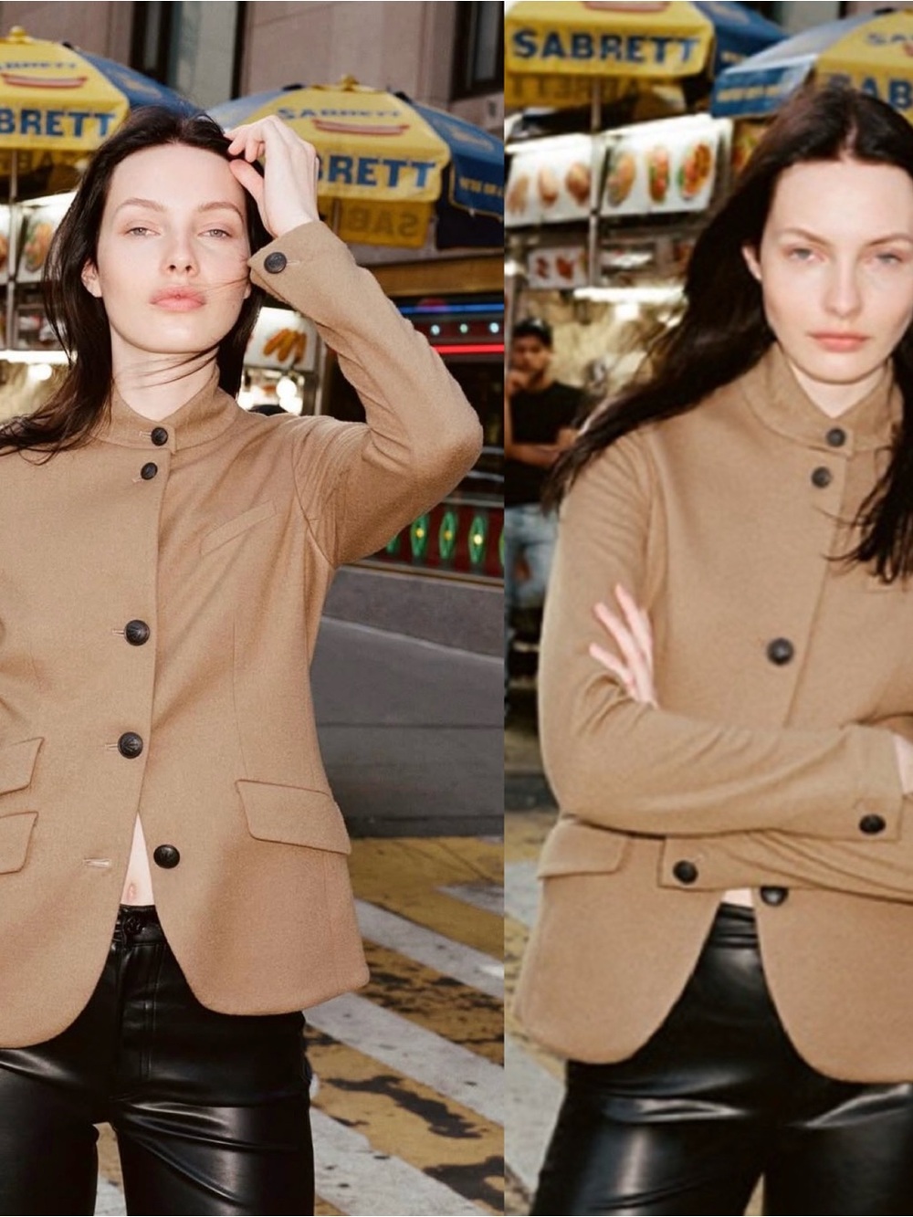 Rag & Bone Slade Wool Blazer 100% wool tailored Japanese Wool jacket Camel - Picture 13 of 13